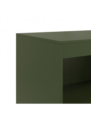 Credenza Verde Oliva 67x39x107 cm in Acciaio