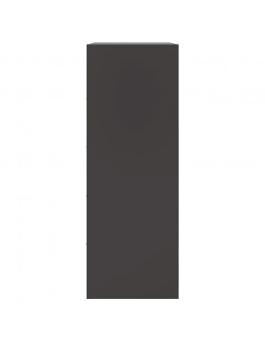 Credenza Nera 67x39x107 cm in Acciaio