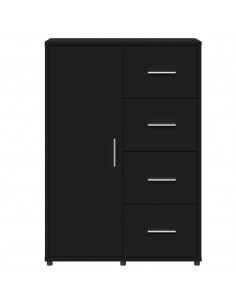 Credenze 2 pz Nere 60x31x84 cm in Legno Multistrato 2