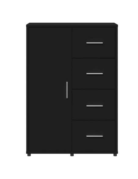 Credenze 2 pz Nere 60x31x84 cm in Legno Multistrato