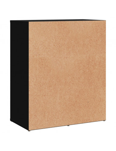 Credenze 2 pz Nere 60x31x70 cm in Legno Multistrato