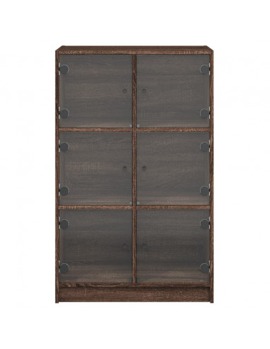 Credenza con Ante Rovere Marrone 68x37x109 cm Legno Multistrato