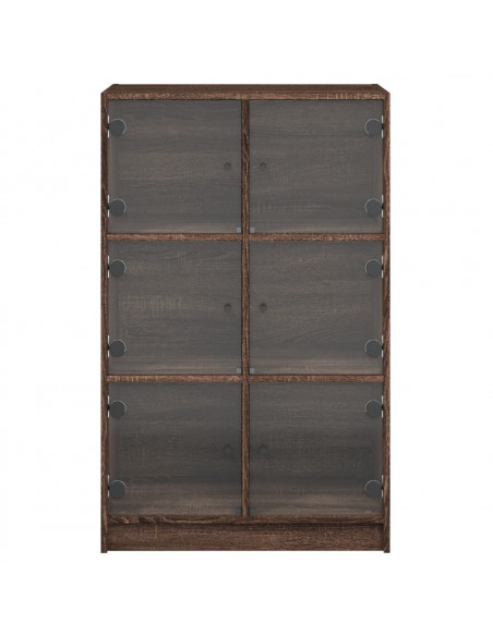Credenza con Ante Rovere Marrone 68x37x109 cm Legno Multistrato