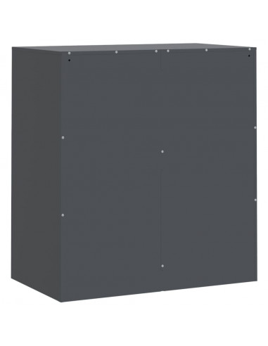 Credenza Antracite 67x39x73 cm in Acciaio