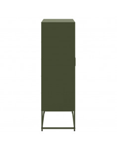 Credenza Verde Oliva 68,5x38,5x123,5 cm in Acciaio 2