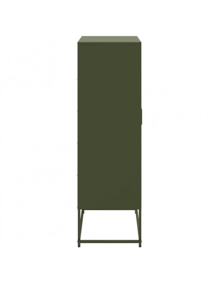 Credenza Verde Oliva 68,5x38,5x123,5 cm in Acciaio