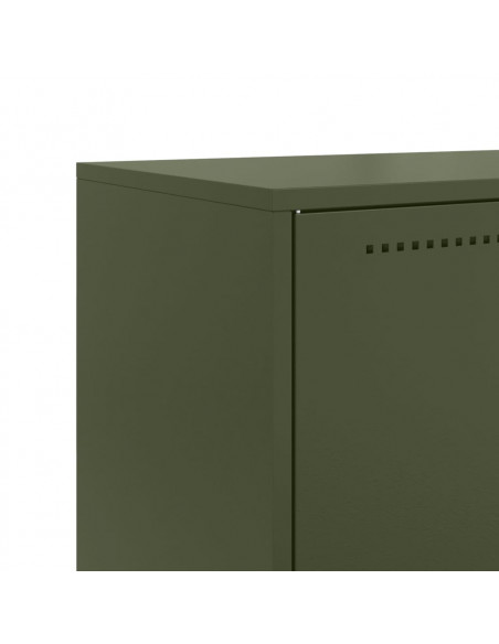 Credenza Verde Oliva 68,5x38,5x123,5 cm in Acciaio