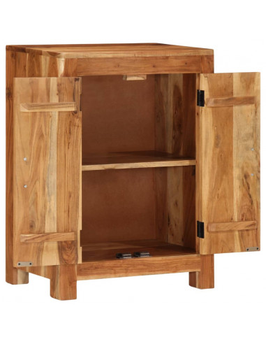 Credenza 55x35x75 cm in Legno Massello di Acacia