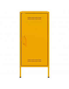 Credenze 2pz Giallo Senape 36x39x79cm Acciaio Laminato a Freddo 2