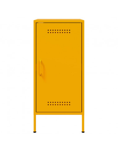 Credenze 2pz Giallo Senape 36x39x79cm Acciaio Laminato a Freddo