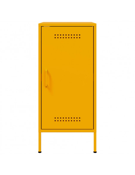 Credenze 2pz Giallo Senape 36x39x79cm Acciaio Laminato a Freddo