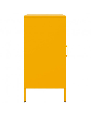 Credenze 2pz Giallo Senape 36x39x79cm Acciaio Laminato a Freddo