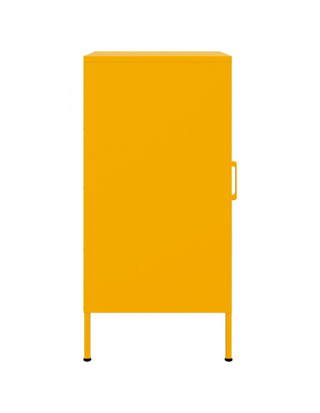 Credenze 2pz Giallo Senape 36x39x79cm Acciaio Laminato a Freddo