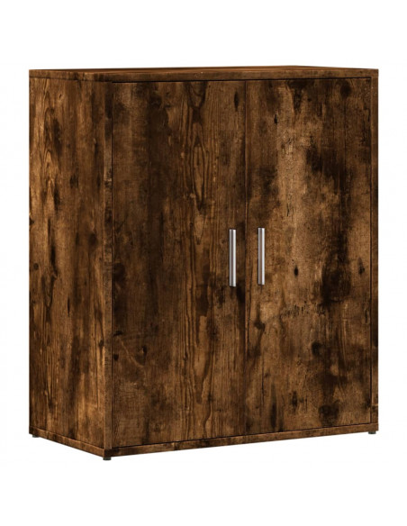 Credenze 2 pz Rovere Fumo 60x31x70 cm in Legno Multistrato