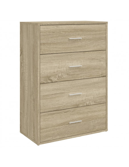 Credenze 2 pz Rovere Sonoma 60x31x84 cm in Legno Multistrato