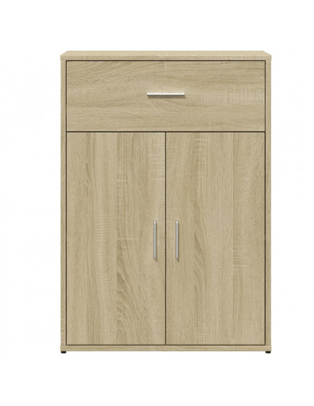 Credenze 2 pz Rovere Sonoma 60x30x84 cm in Legno Multistrato