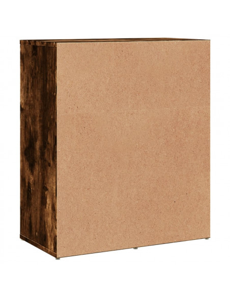 Credenze 2 pz Rovere Fumo 60x31x70 cm in Legno Multistrato
