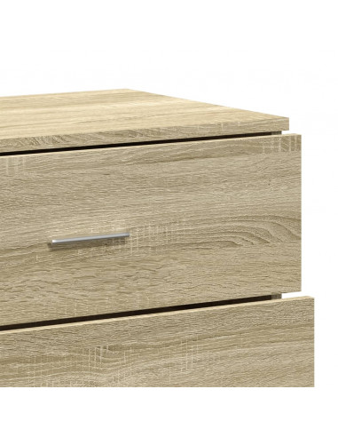Credenze 3 pz Rovere Sonoma in Legno Multistrato