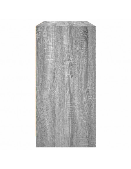 Credenza Grigio Sonoma 102x37x75,5 cm in Legno Multistrato