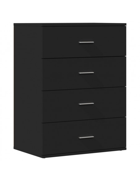 Credenze 2 pz Nere 60x39x80 cm in Legno Multistrato