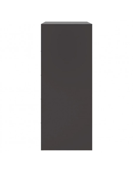 Credenza Nera 67x39x95 cm in Acciaio