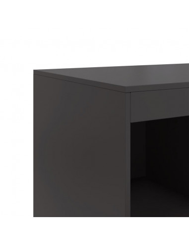 Credenza Nera 67x39x95 cm in Acciaio