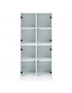 Credenza con Ante Bianca 68x37x142 cm Legno Multistrato 2