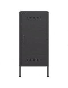 Credenze 2pz Nere 36x39x79 cm in Acciaio Laminato a Freddo 2