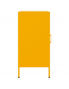 Credenza Giallo Senape 36x39x79 cm Acciaio Laminato a Freddo 2