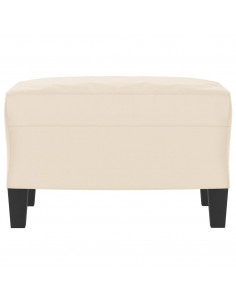 Poggiapiedi Beige 60x50x41 cm in Tessuto Microfibra 2