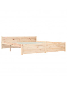 Giroletto senza Materasso in Legno Massello 160x200 cm 2