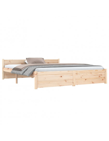 Giroletto senza Materasso in Legno Massello 160x200 cm