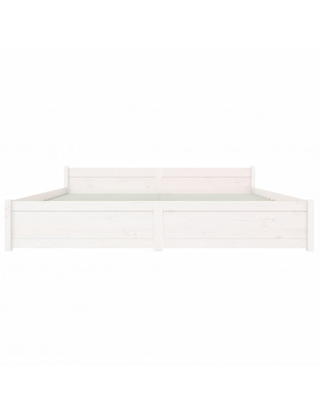 Giroletto Bianco in Legno Massello 180x200 cm Super King