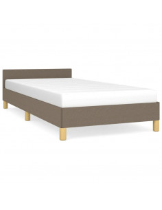 Giroletto con Testiera Tortora 100x200 cm in Tessuto 2