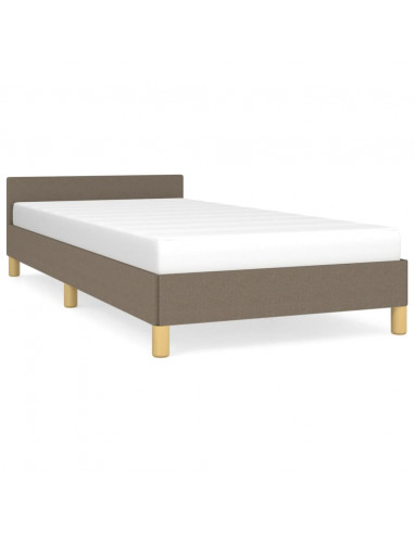 Giroletto con Testiera Tortora 100x200 cm in Tessuto