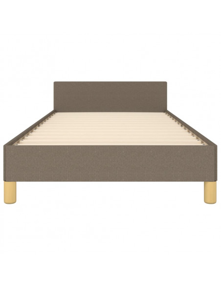 Giroletto con Testiera Tortora 100x200 cm in Tessuto