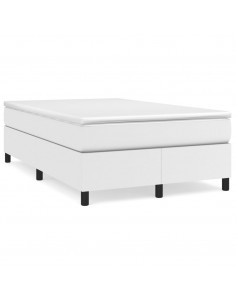 Giroletto a Molle con Materasso Bianco 120x200 cm in Similpelle 2