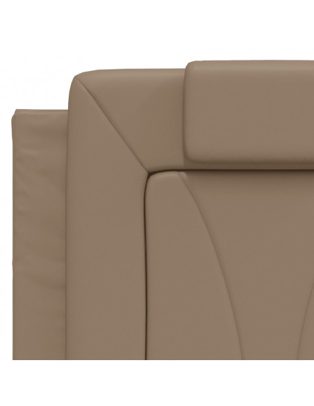 Giroletto con Testiera Cappuccino 140x190 cm in Similpelle