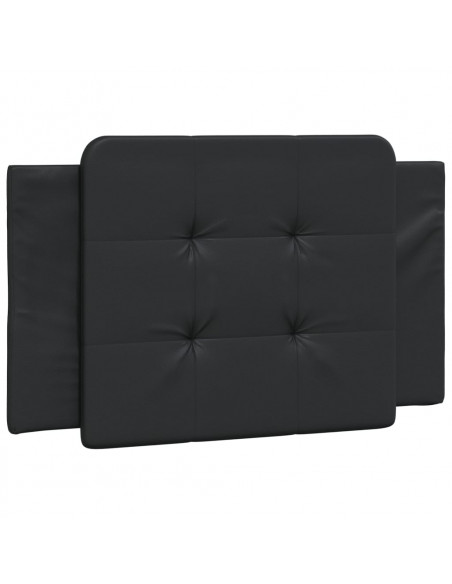 Letto con Materasso Nero 100x200 cm in Similpelle