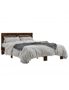 Giroletto Rovere Fumo 140x190 cm in Legno Multistrato Metallo 2