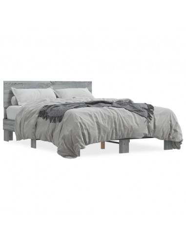 Giroletto Grigio Sonoma 120x190 cm in Legno Multistrato Metallo