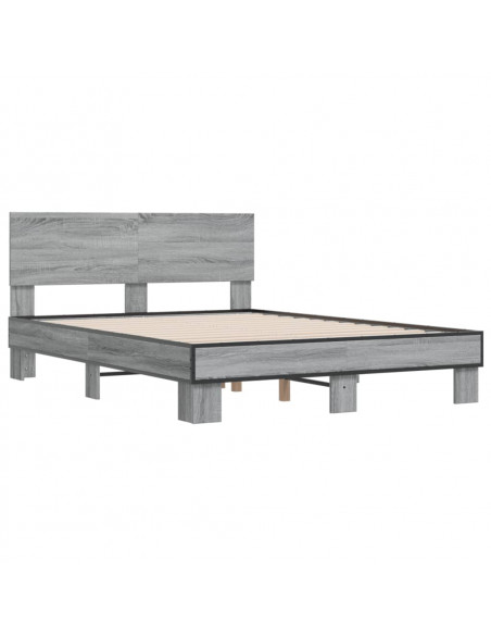 Giroletto Grigio Sonoma 120x190 cm in Legno Multistrato Metallo