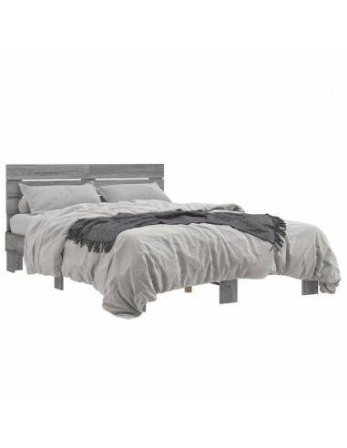 Giroletto Grigio Sonoma 120x190 cm in Legno Multistrato Metallo