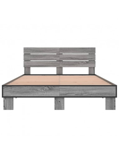 Giroletto Grigio Sonoma 120x190 cm in Legno Multistrato Metallo