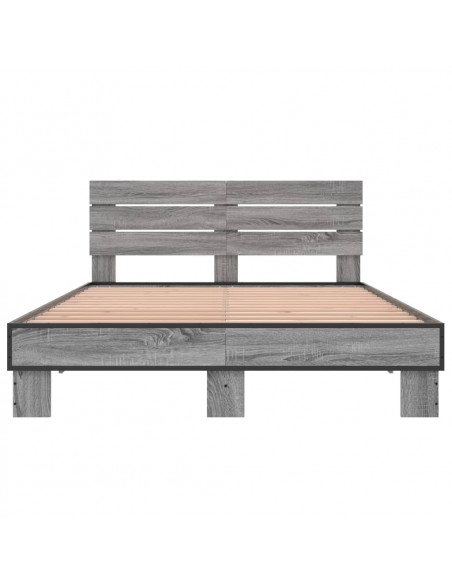 Giroletto Grigio Sonoma 120x190 cm in Legno Multistrato Metallo