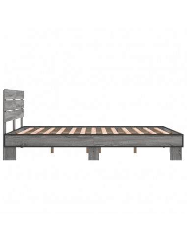 Giroletto Grigio Sonoma 120x190 cm in Legno Multistrato Metallo