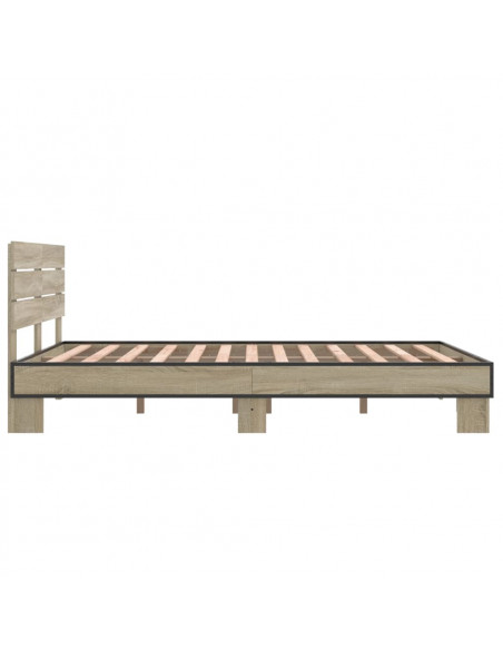 Giroletto Rovere Sonoma 140x200 cm in Legno Multistrato Metallo