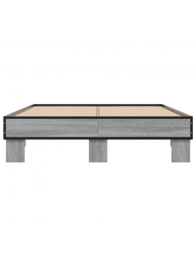 Giroletto Grigio Sonoma 140x200 cm in Legno Multistrato Metallo