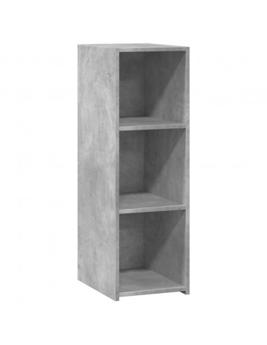 Credenza Grigio Cemento 30x41x93 cm in Legno Multistrato