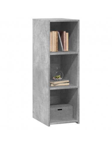Credenza Grigio Cemento 30x41x93 cm in Legno Multistrato